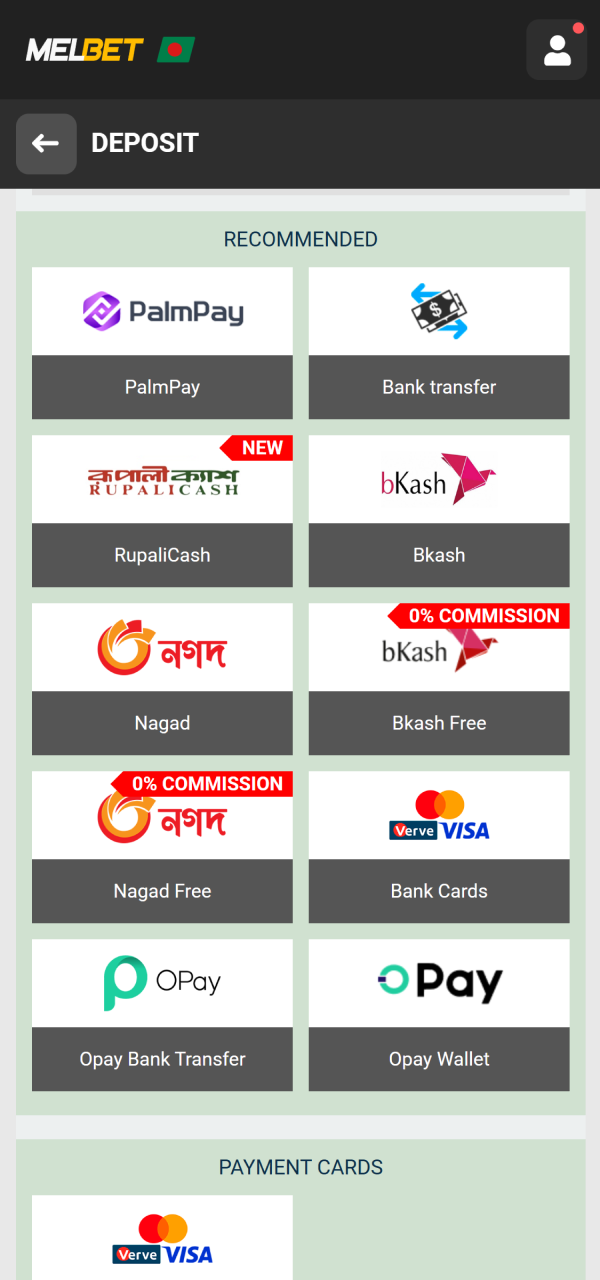 Deposit cash safely to learn how to start playing Melbet Casino.