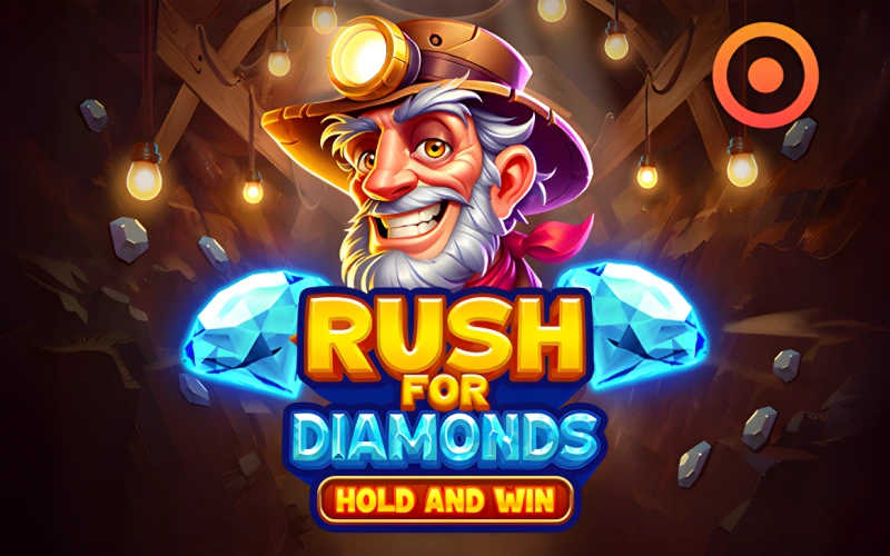 Find precious gems playing Rush for Diamonds in Melbet Casino Slots.